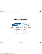 Samsung Sway SCH-U650 User Manual