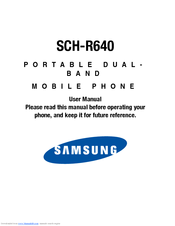 Samsung SCH-R640 User Manual