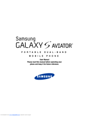Samsung Galaxy S Aviator User Manual