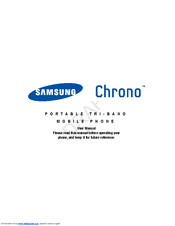 Samsung Chrono SCH-R261 User Manual