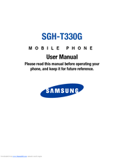 Samsung SGH-T330 User Manual
