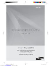 Samsung MM-D470D User Manual