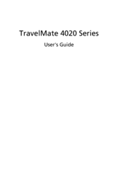 Acer TravelMate 4020 Series User Manual