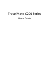 Acer TravelMate C200 Series User Manual