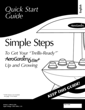 AeroGarden 200633 Quick Start Manual
