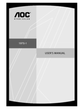 AOC 197S-1 User Manual