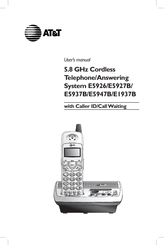 AT&T E1937B - 5.8Ghz 3 Handset Itad User Manual