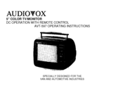 Audiovox AVT-597 Operating Instructions Manual
