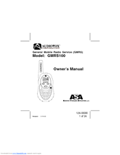 Audiovox GMRS100 Owner's Manual