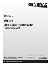 Generac Power Systems TMS200 Owner's Manual
