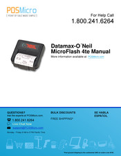 Datamax MICROFLASH 4TE User Manual