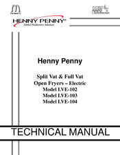 Henny Penny LOV LVE-103 Technical Manual