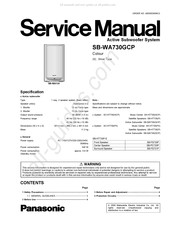 Panasonic SB-WA730GCP Service Manual