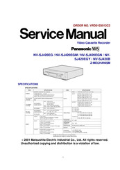 Panasonic NV-SJ420EG Service Manual