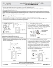 Quoizel WKF8407EK Assembly Instruction Sheet