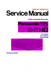 Panasonic NV-FJ600A Service Manual