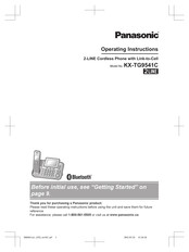 Panasonic 2 Line KX-TG9541C Operating Instructions Manual