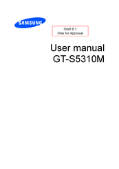 Samsung GT-S5310M User Manual