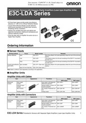 Omron E3C-LDA Series Manual