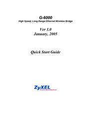 ZyXEL Communications G-6000 Quick Start Manual