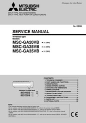 Mitsubishi Electric MSC-GA25VB-E1 Service Manual