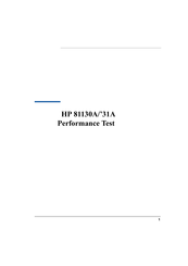 Agilent Technologies HP 81130A Manual