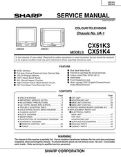 Sharp CX51K3 Service Manual