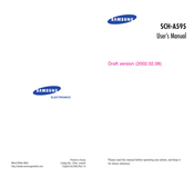 Samsung SCH-A595 User Manual
