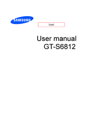 Samsung GT-S6812 User Manual