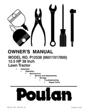 Poulan Pro P12538 Owner's Manual