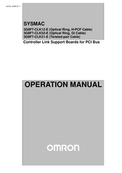 Omron SYSMAC 3G8F7-CLK12-E Operation Manual