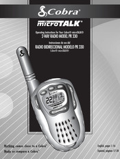 Cobra microTALK PR330C Operating Instructions Manual