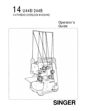 Singer 14 U44B/244B Operator's Manual