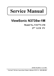 ViewSonic N3735w-1M Service Manual