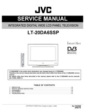 JVC InteriArt LT-20DA6SSP Service Manual