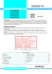 Hitachi LE55U516 Service Manual