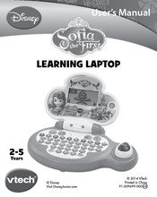 VTech Disney Sofa the First Learning Laptop User Manual