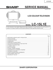 Sharp AQUOS LC-15L1E Service Manual