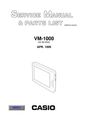 Casio VM-1000 Service Manual & Parts List