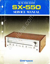 Pioneer sx-550 Service Manual