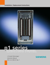 Siemens 1-3 Control Technology p1 Series Installation/Replacement Instructions