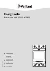 Vaillant VWS260 Manual