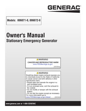 Generac Power Systems 006071-0 Owner's Manual