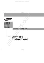Samsung CS29Z45Z39 Owner's Instructions Manual