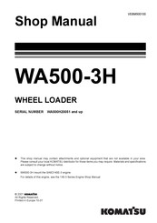 Komatsu WA500-3H Shop Manual