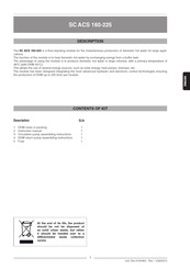 Riello SC ACS 160 Manual