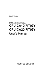 Contec CPU-CA10FITGY User Manual