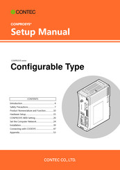 Contec CONPROSYS Series Setup Manual
