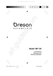 Oregon Scientific MP 120 User Manual