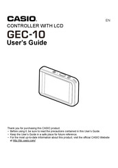 Casio GEC-10 User Manual